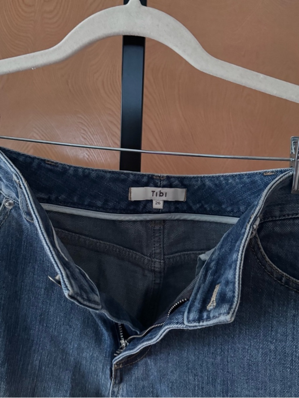 Tibi Brancusi Cropped Blue Jeans - Casual Women's Denim 26 - Picture 7 of 14